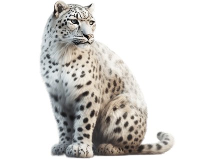 Nažehlovačka Leopard sněžný (ROZMĚRY velikost 6 cm)