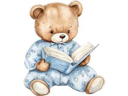 Nažehlovačka Medvídek s knihou (ROZMĚRY velikost 6 cm)