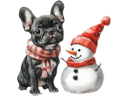 Nažehlovačka Buldoček a sněhulák (ROZMĚRY velikost 6 cm)