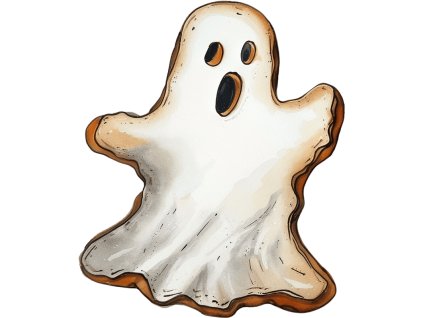 Nažehlovačka Duch perníček (ROZMĚRY velikost 6 cm)