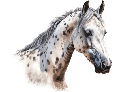 Nažehlovačka Apalůský kůň hlava (ROZMĚRY velikost 20 cm)