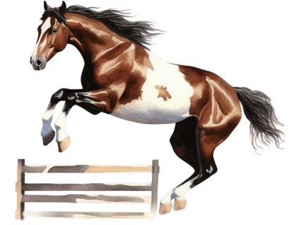 Nažehlovačka Americký strakatý kůň parcour (ROZMĚRY velikost 12 cm)