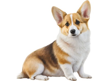 Nažehlovačka Corgi (ROZMĚRY velikost 12 cm)