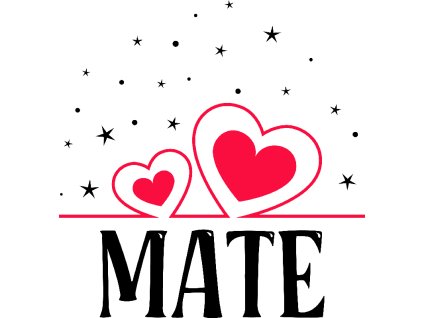 Nažehlovačka MATE (ROZMĚRY velikost 12 cm)