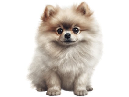 Nažehlovačka Pomeranian světlý (ROZMĚRY velikost 20 cm)