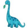 Nažehlovačka Brachiosaurus (ROZMĚRY velikost 6 cm)