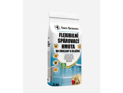 Hmota spárovací flexibilní Den Braven 5kg světle hnědá