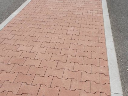Dlažba zámková BEST BEATON  tl.8cm standard ROVNÁ červená