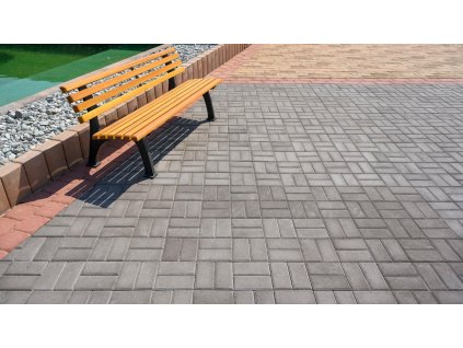Dlažba zámková CS BETON CIHLA tl.4cm standard neskladba šedá