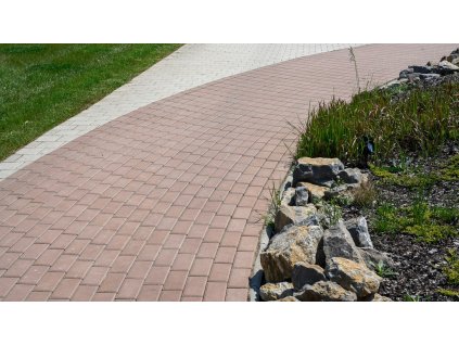 Dlažba zámková CS BETON CIHLA tl.10cm standard neskladba červená
