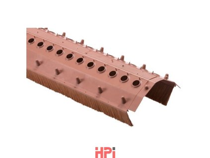Větrací pás hřebene Standard 220/65mm červený
