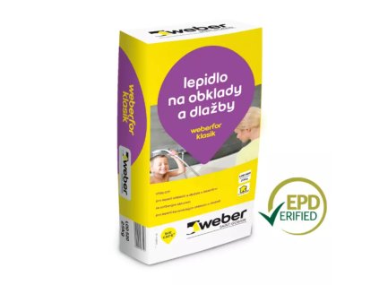 Lepidlo cementové vnitřní Weberfor klasik C1T 25kg