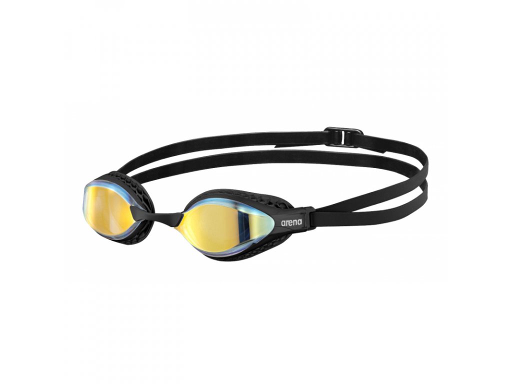 Plavecké okuliare Arena Air Speed Mirror Yellow Copper - Black - TRIEX