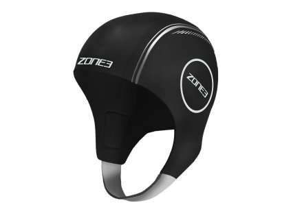 Neoprenová plavecká čiapka Zone3 BLACK/SILVER