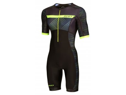 Zone3 Triwear Activate+ Mens Cutout SS Trisuit Revolution Front