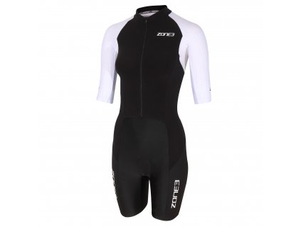 Zone3 Triwear Lava Womens SS Trisuit Cutout White Front