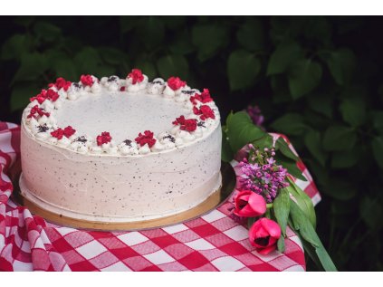 makový dort vegan Tři fazolky