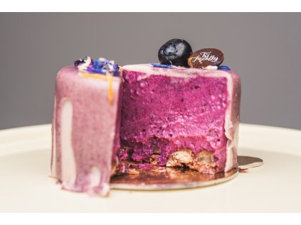 ledový borůvkový dortík v bílé čokoládě3