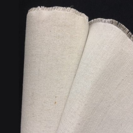 semi linen canvas width 155 cm weight 345 gsqm