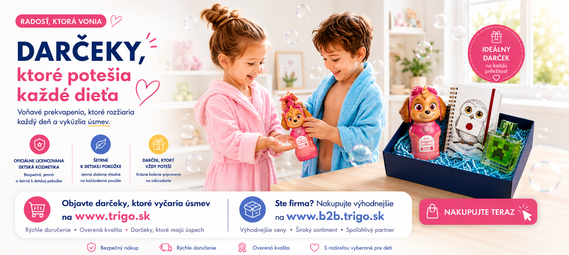 Detská licencovaná kozmetika