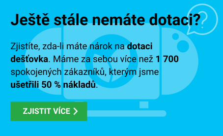 Vyřízení dotace dešťovka