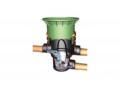 Podzemní filtrační šachta s košem DN 400 Graf Garantia, pochozí
