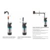 Popis čerpadla Gardena 4700/2 inox napojení na vodní zásuvku