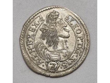 Leopold I. 3 Grajciar 1663 KB Kremnica