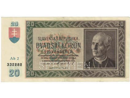 20 korun 1939