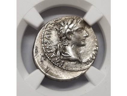 Tiberius Denár TR POT XVII IMP VII