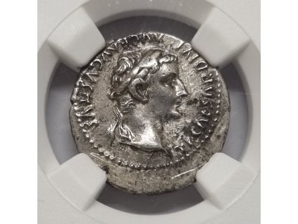 Tiberius Denár PONTIF MAXIM