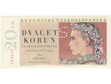 20 korun 1949 b32