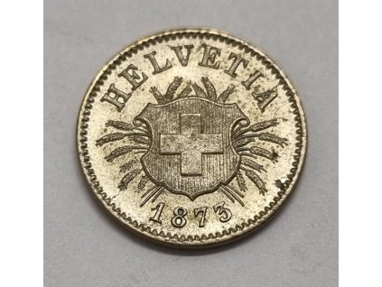 Švajčiarsko 5 Rappen 1873 B