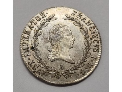 František II. 20 Grajciar 1822 A Viedeň