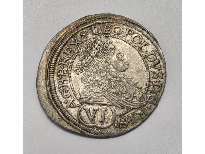 Leopold I. VI Grajciar 1678 Viedeň