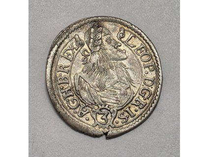 Leopold I. 3 Grajciar 1662 KB Kremnica