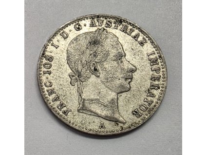 František Jozef I. 1/4 Zlatník 1858 A