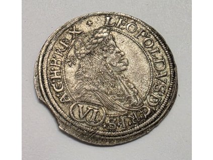 Leopold I. VI Grajciar 1680 MM Viedeň
