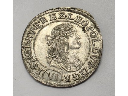 Leopold I. VI Grajciar 1671 KB Kremnica