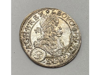 Leopold I. 3 Grajciar 1670 Viedeň