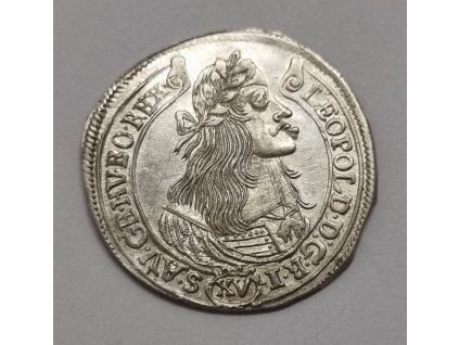 Leopold I. XV Grajciar 1665 KB Kremnica