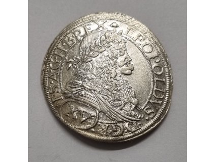 Leopold I. XV Grajciar 1674 Bratislava