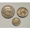 USA, Half, Quarter, One Dime Dollar 1961 3 Pcs.