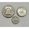 USA, Half, Quarter, One Dime Dollar 1961 3 Pcs.