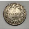 Belgicko 5 Frank 1849