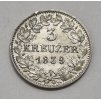Nemecké štáty Wurttemberg 3 Grajciar 1839