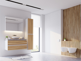 Dřevo v koupelně, ale jak na to?   