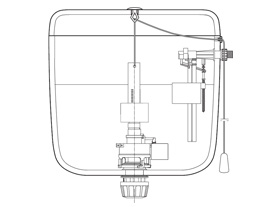 Výměna starého splachovače za nový 