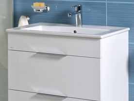 Jika Cube - koupelnové skříňky s keramickým umyvadlem