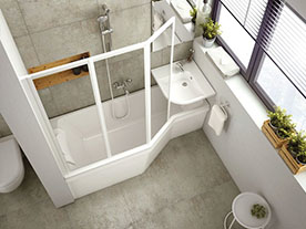 Sprchový kout nebo vana? Co takhle obojí!